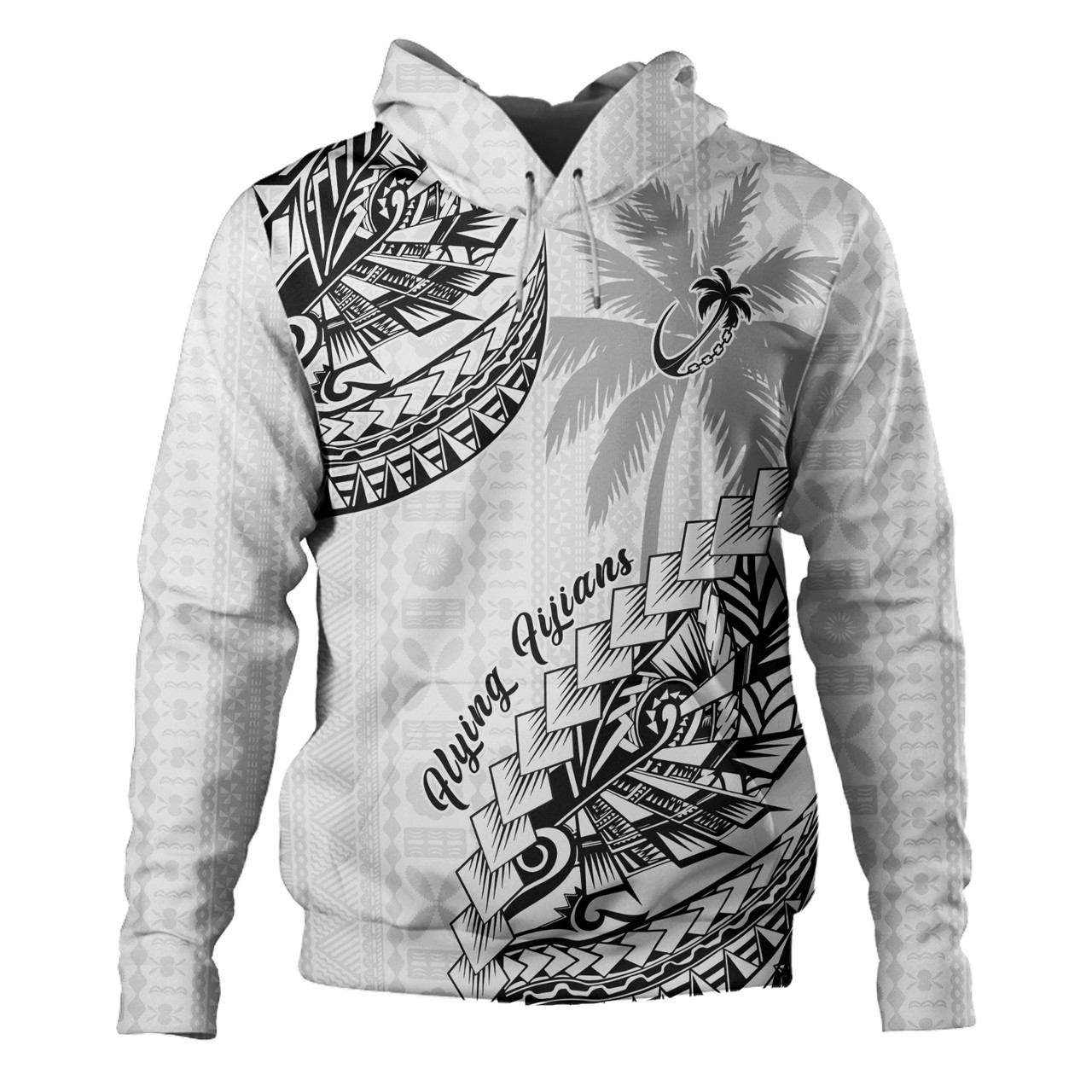 Fiji Hoodie Flying Fijians Polynesian Pattern 2023