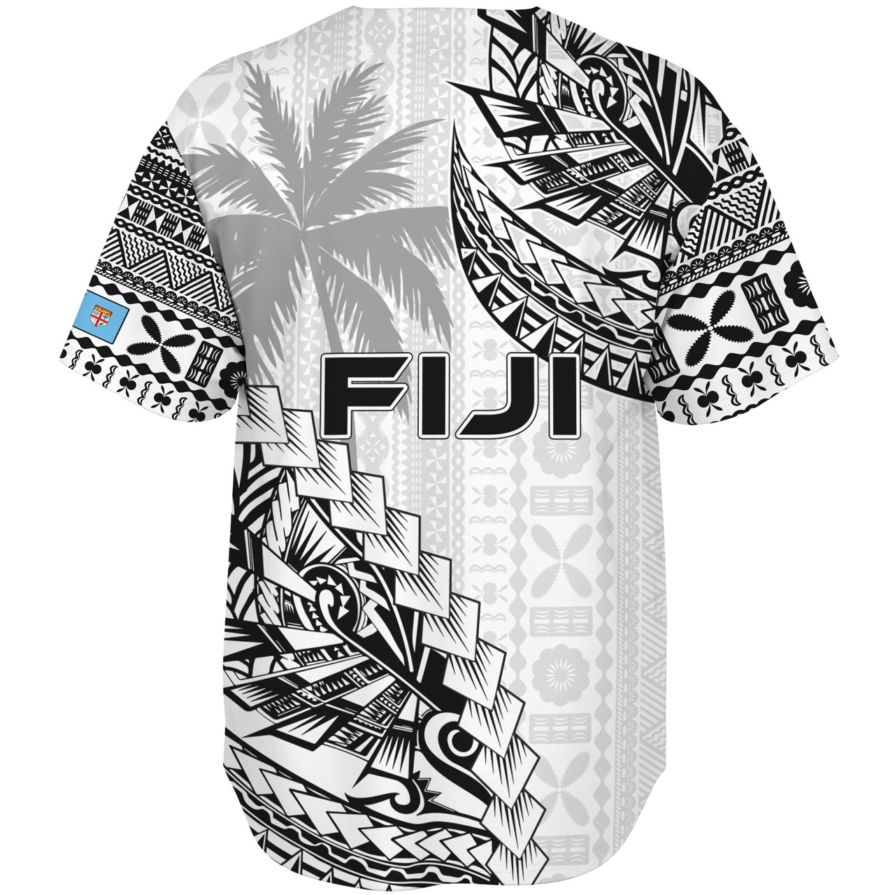 Fiji Baseball Shirt Flying Fijians Polynesian Pattern 2023