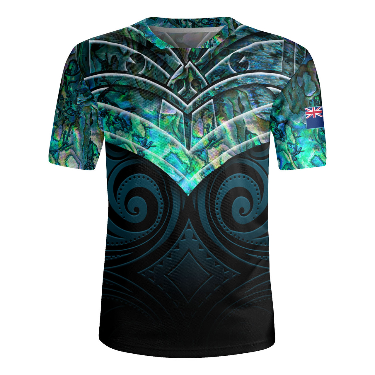 New Zealand Rugby Jersey NZ Warriors Pāua Style