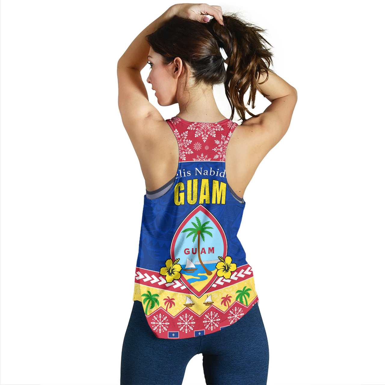 Guam Women Tank Felis Nabidat Polynesian Style