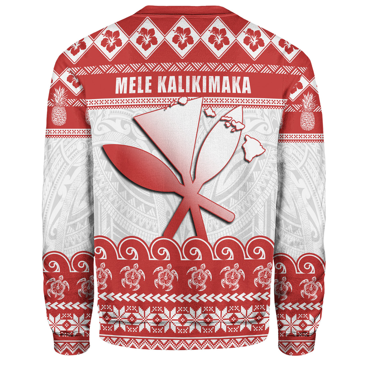 Hawaii Sweatshirt Santa Surfing Merry Christmas Kanaka Maoli