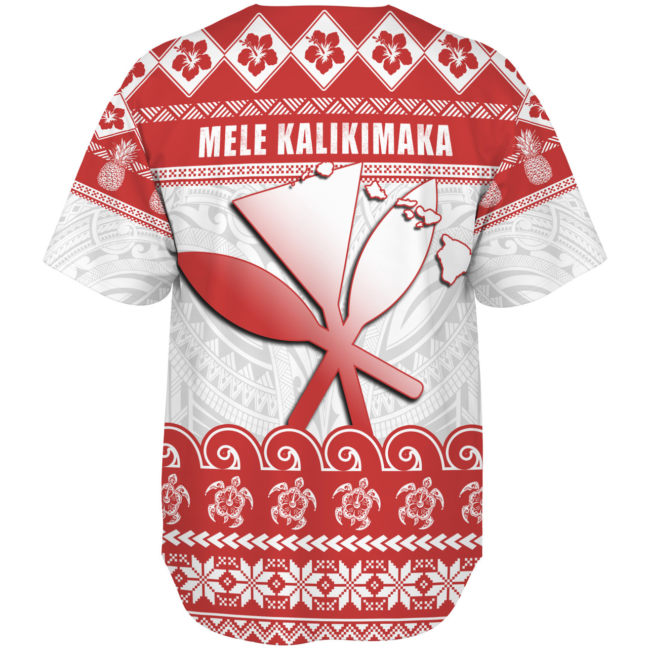Hawaii Baseball Shirt Santa Surfing Merry Christmas Kanaka Maoli