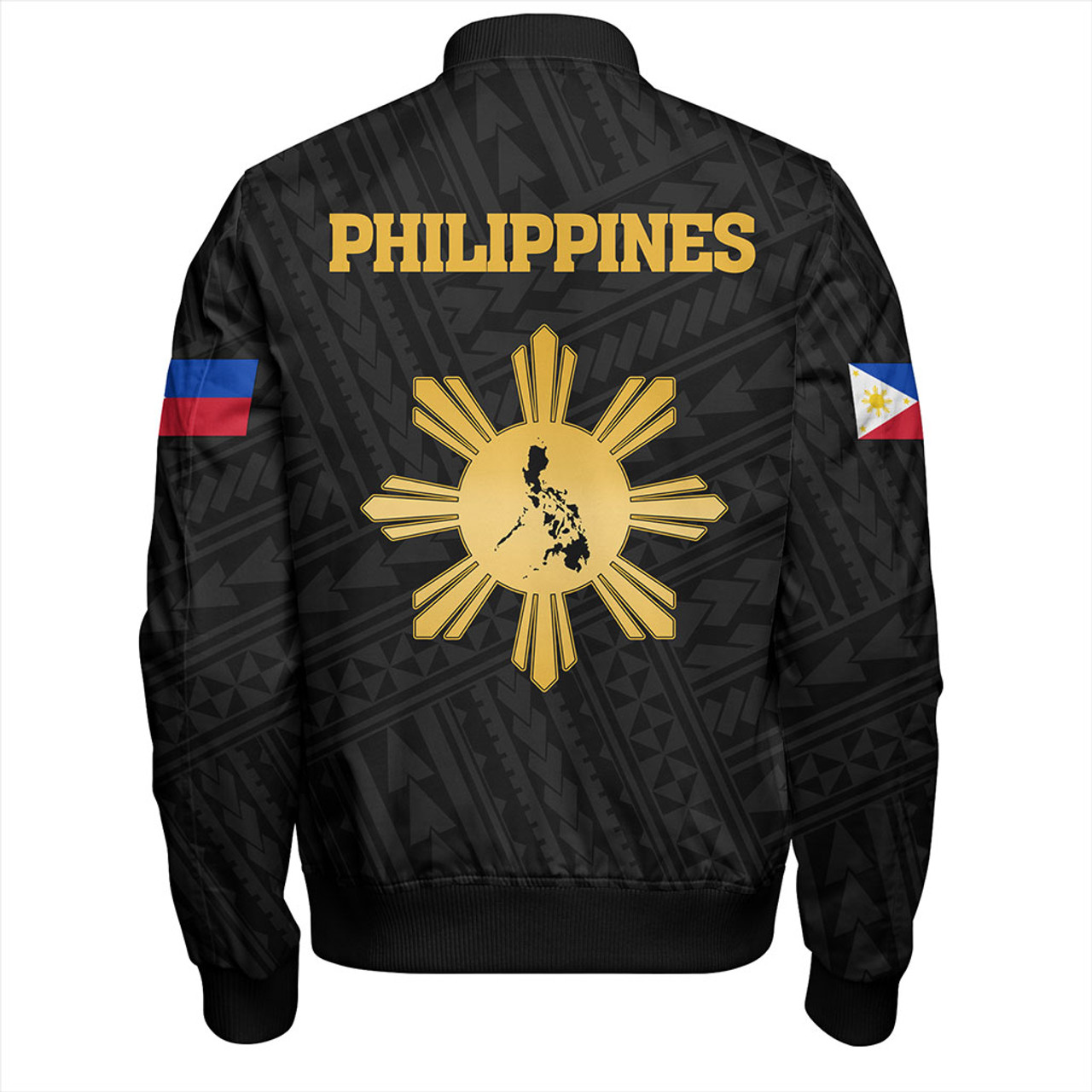 Philippines Filipinos Bomber Jacket Floral Puakenikeni Lei