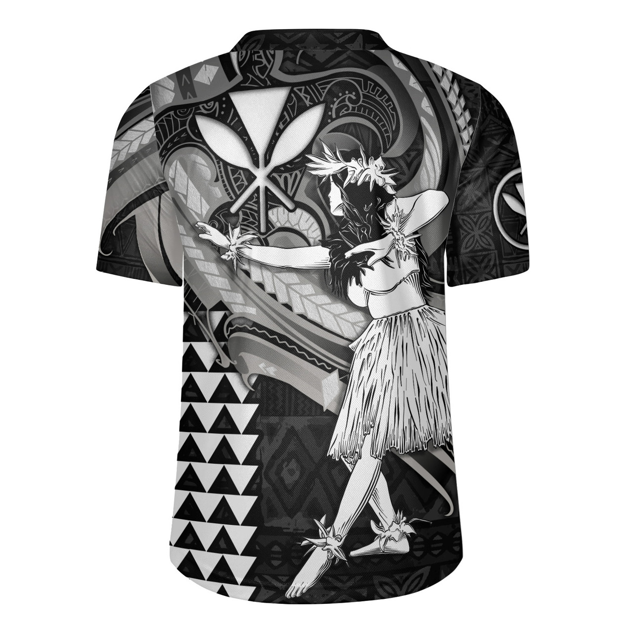 Hawaii Rugby Jersey Kanaka Maoli Hula Girls Polynesian Traditional Tattoo