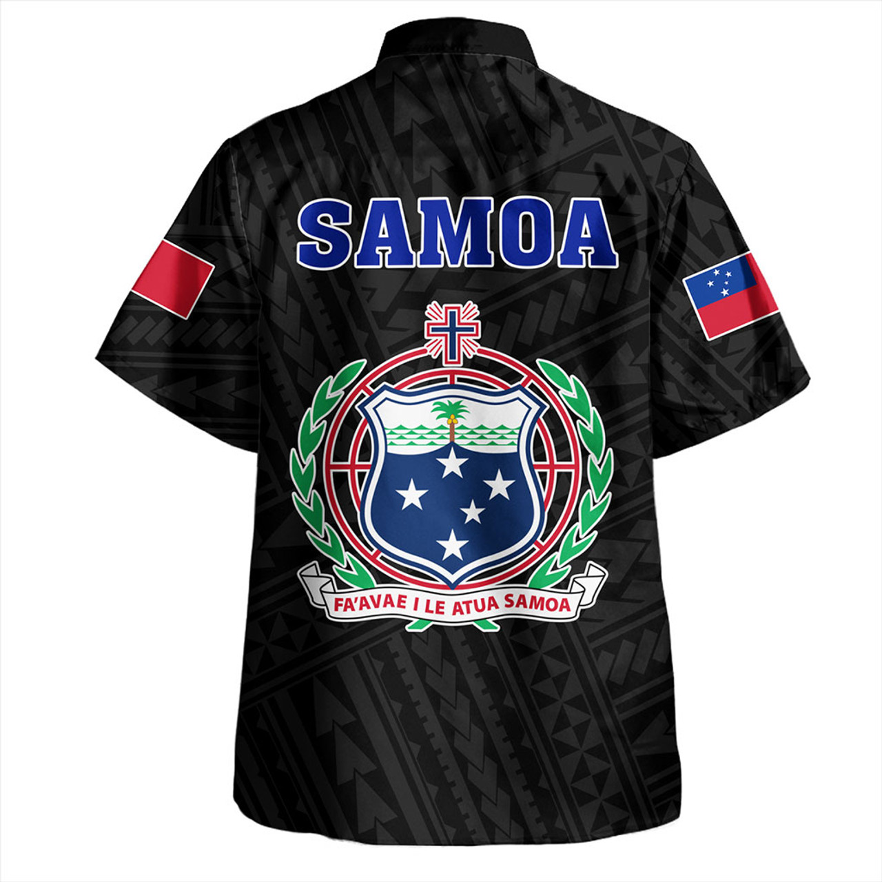 Samoa Hawaiian Shirt Floral Ulafala Lei