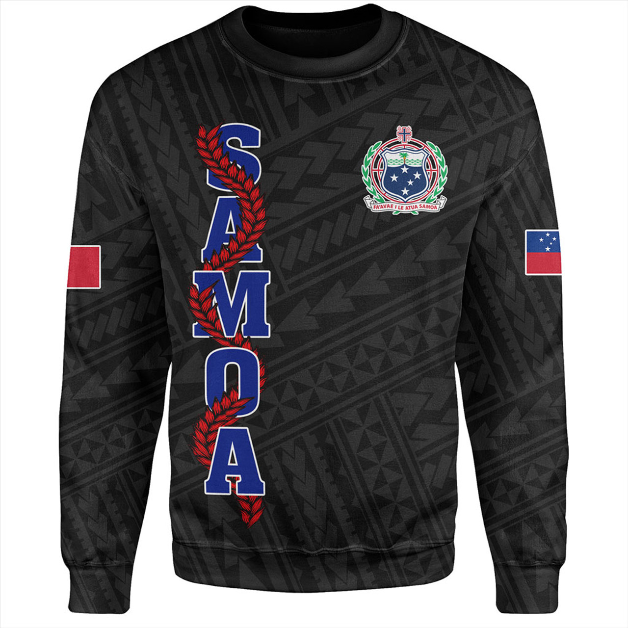 Samoa Sweatshirt Floral Ulafala Lei