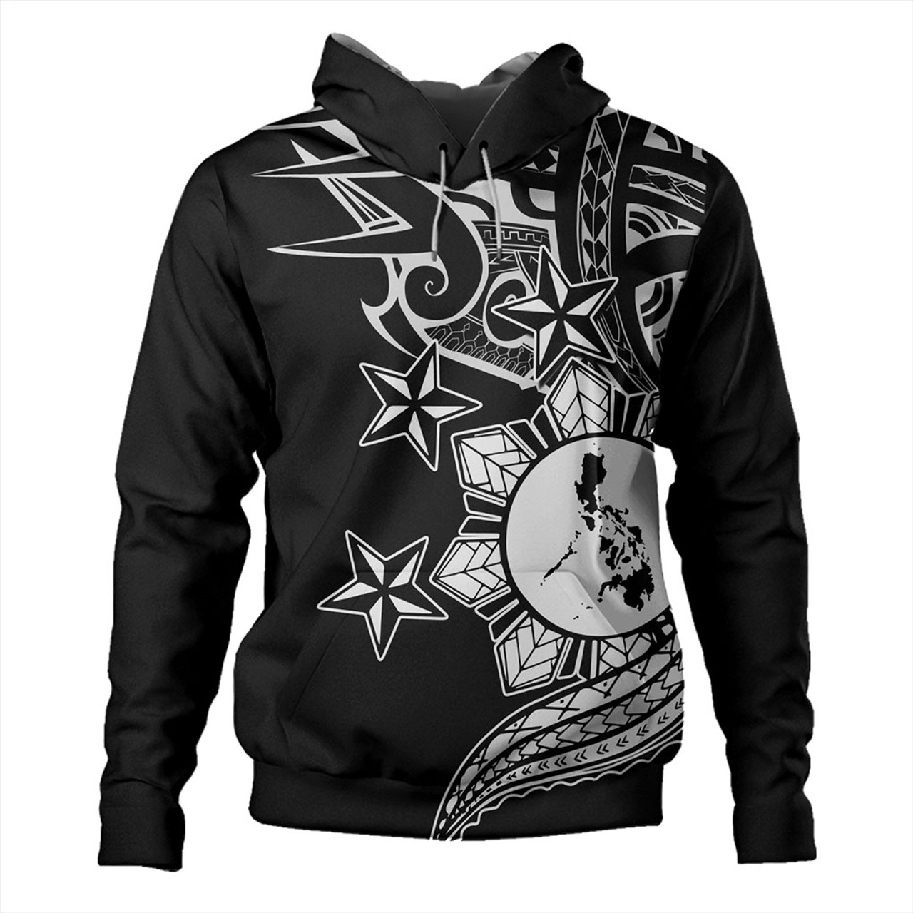 Philippines Filipinos Hoodie Traditional Tribal Tattoo Style