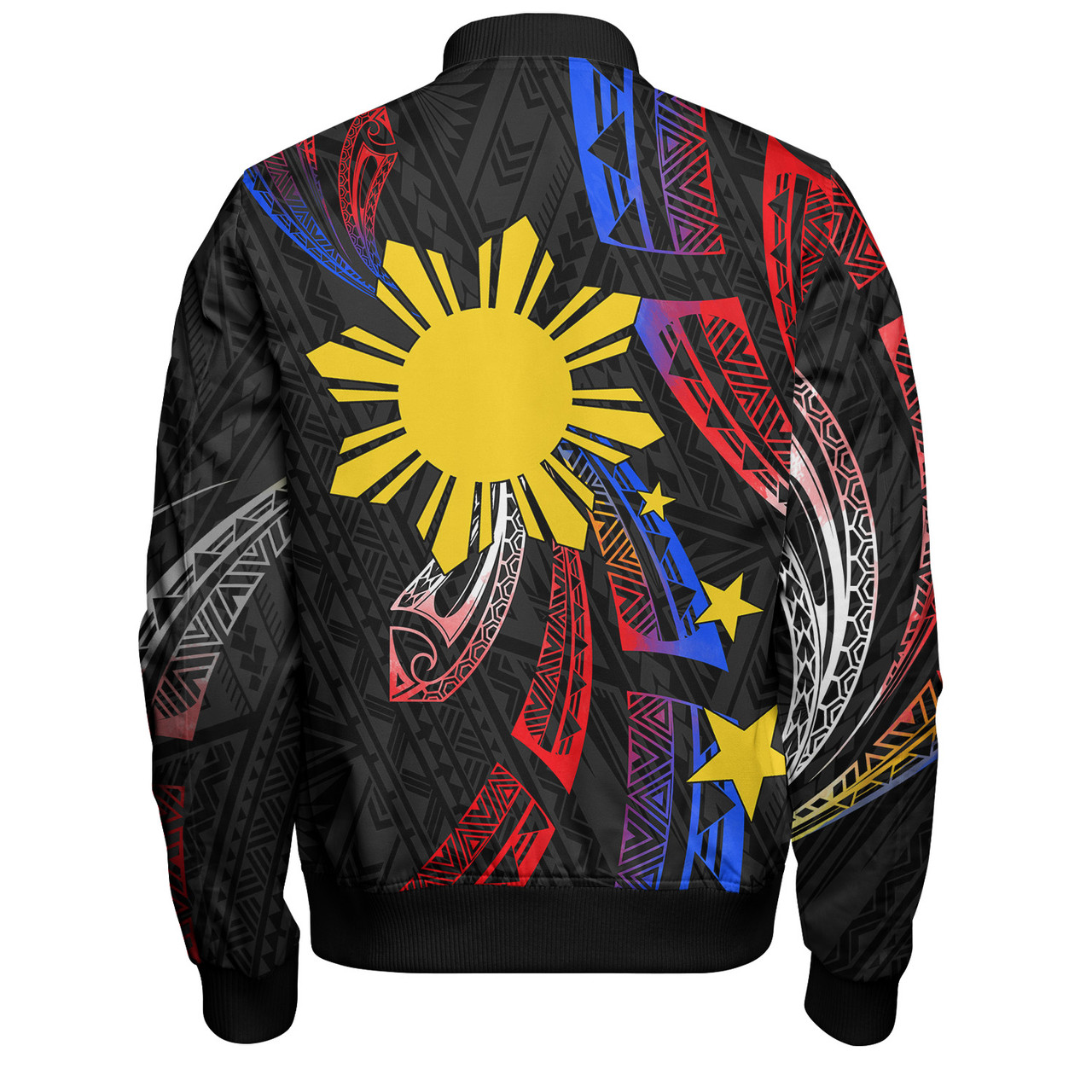 Philippines Filipinos Bomber Jacket Tribal Pattern Filipinos Sun