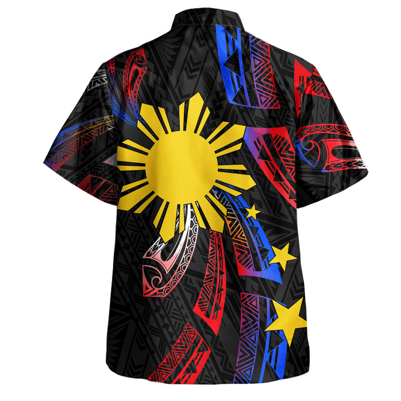 Philippines Filipinos Hawaiian Shirt Tribal Pattern Filipinos Sun