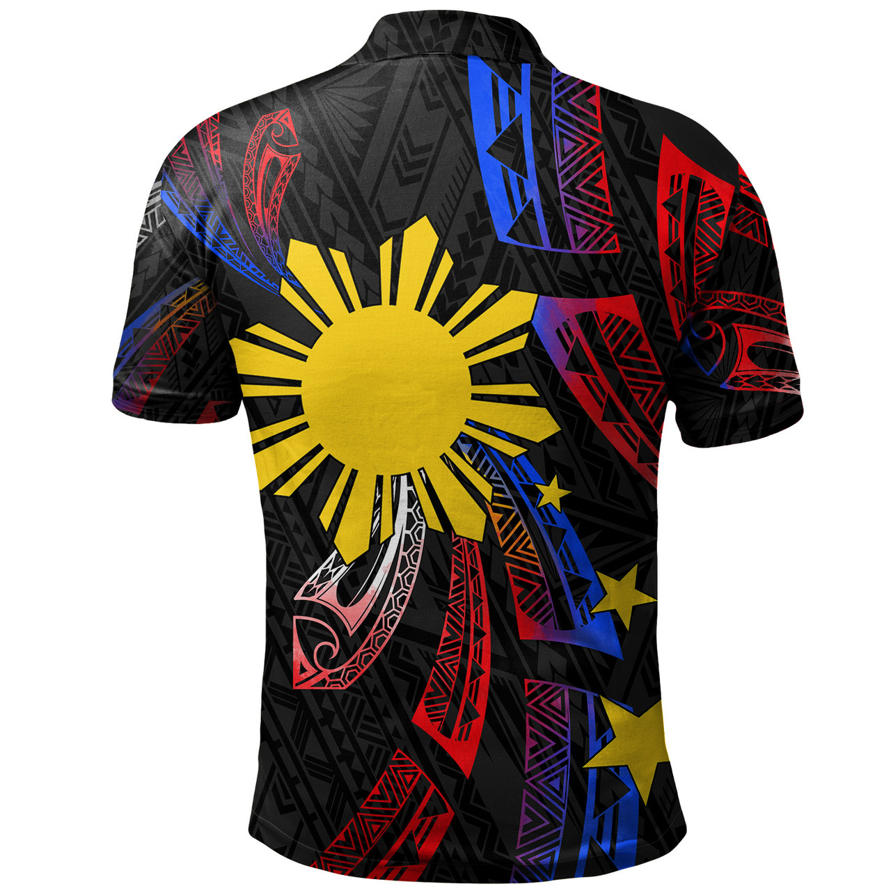 Philippines Filipinos Polo Shirt Tribal Pattern Filipinos Sun