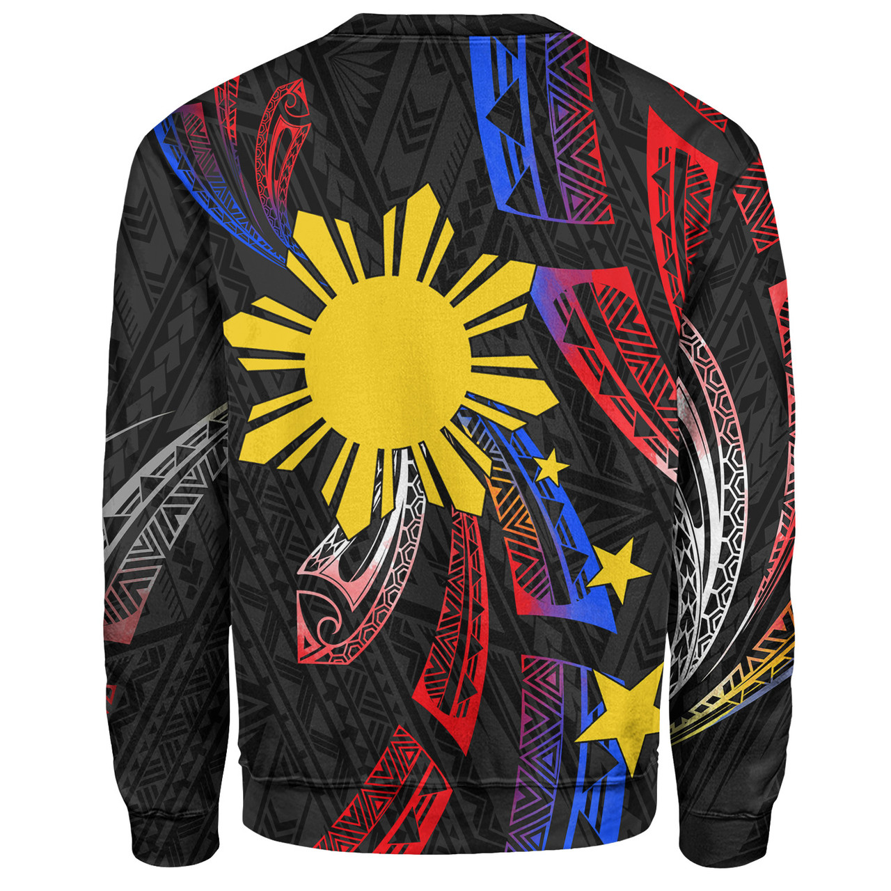 Philippines Filipinos Sweatshirt Tribal Pattern Filipinos Sun