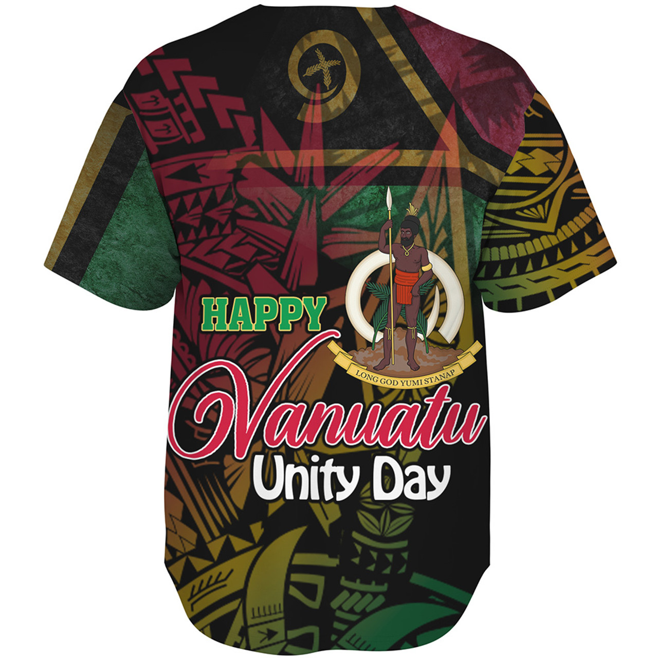Vanuatu Baseball Shirt Vanuatu Unity Day