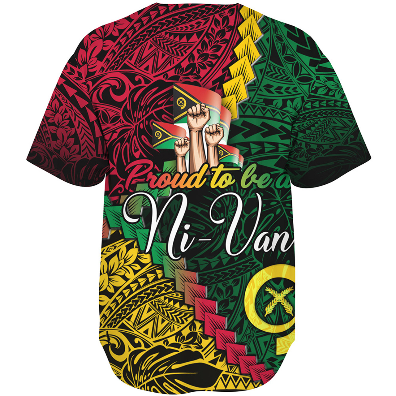 Vanuatu Baseball Shirt Proud To Be A Ni-van