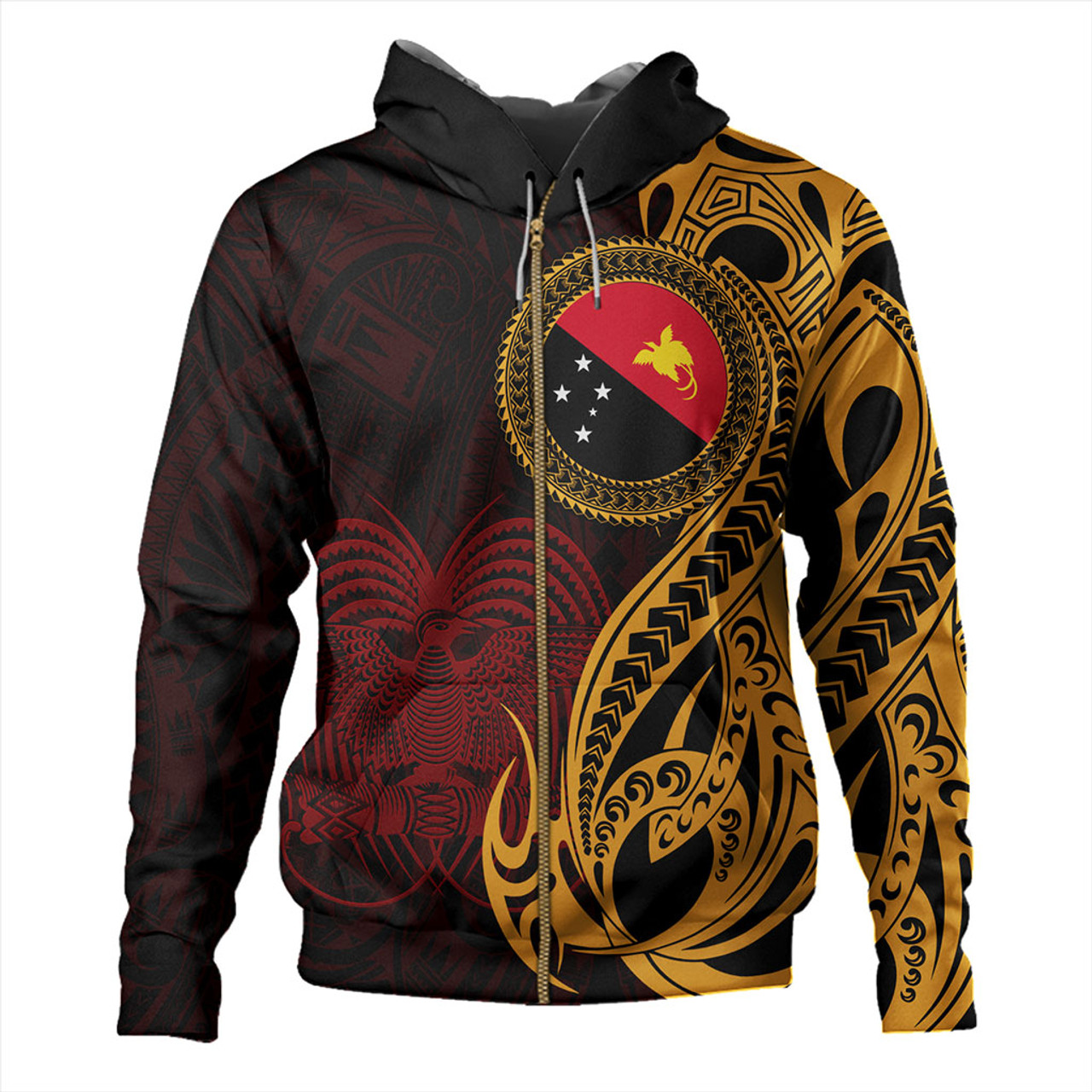 Papua New Guinea Hoodie PNG Tribal Tattoo Symbols