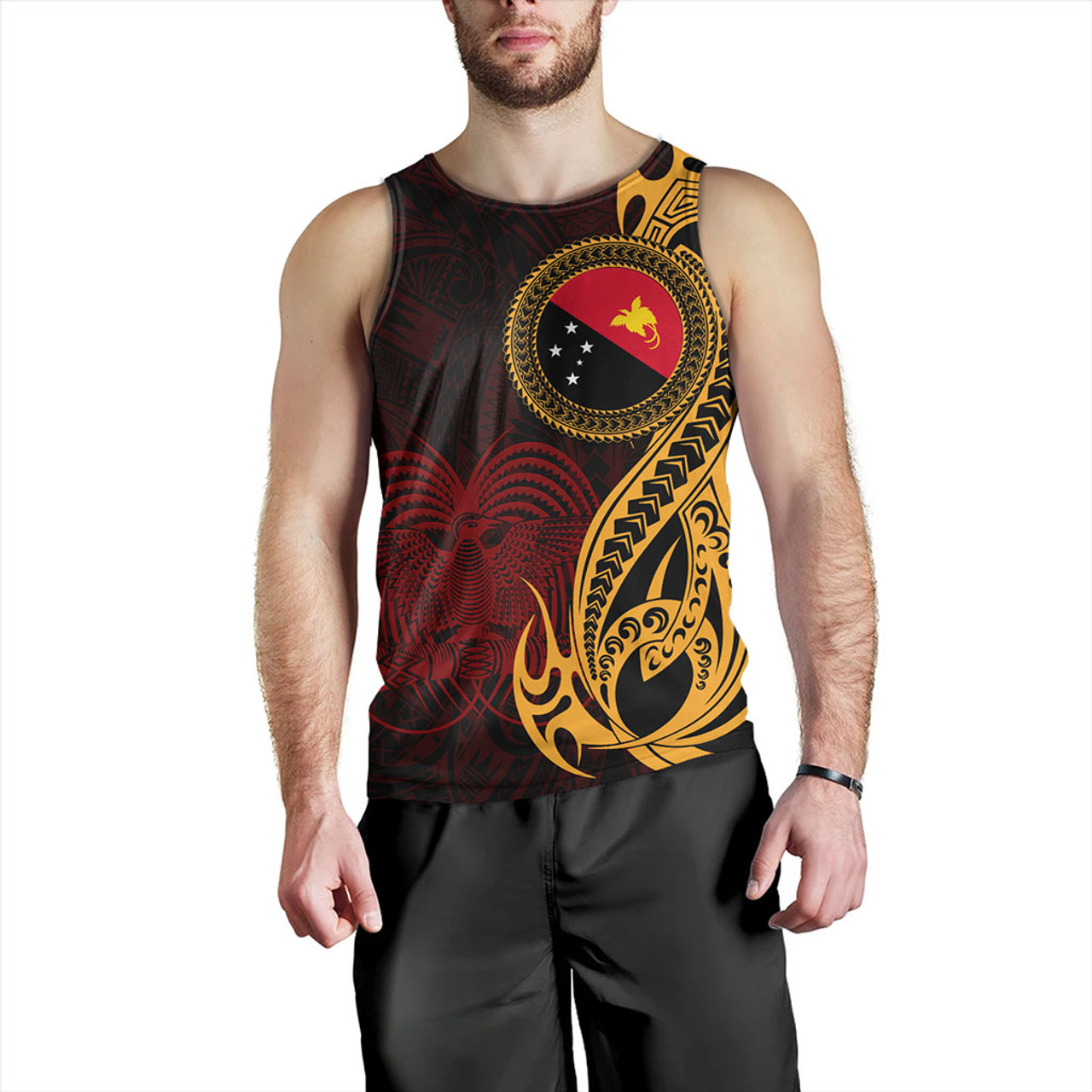 Papua New Guinea Tank Top PNG Tribal Tattoo Symbols