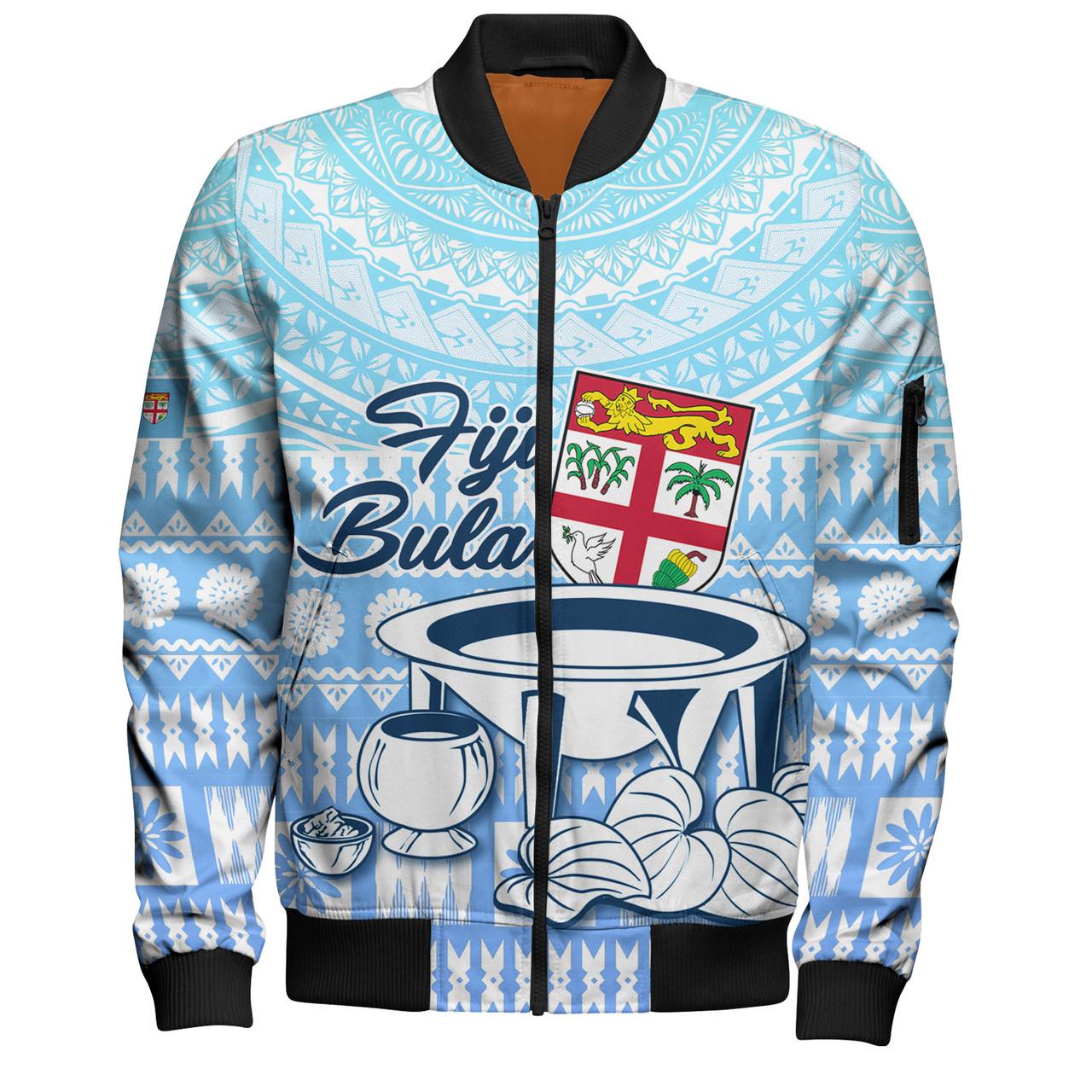 Fiji Bomber Jacket Kava Fiji Masi Patterns