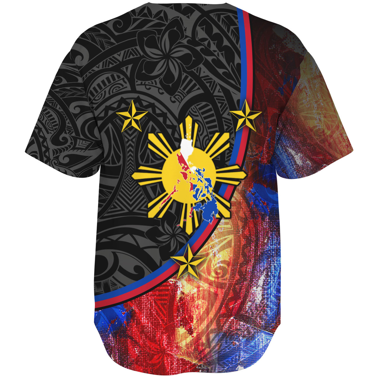 Philippines Filipinos Baseball Shirt Filipinos Sun Grunge Background Style