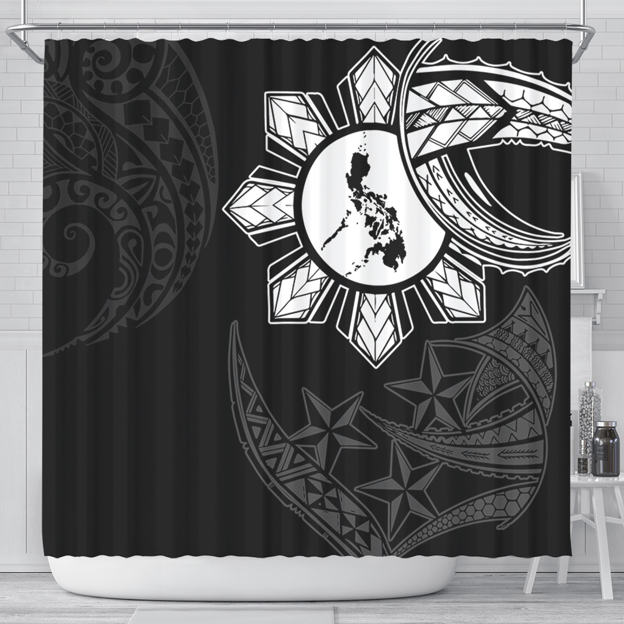 Philippines Filipinos Shower Curtain Tribal Sun In My Heart