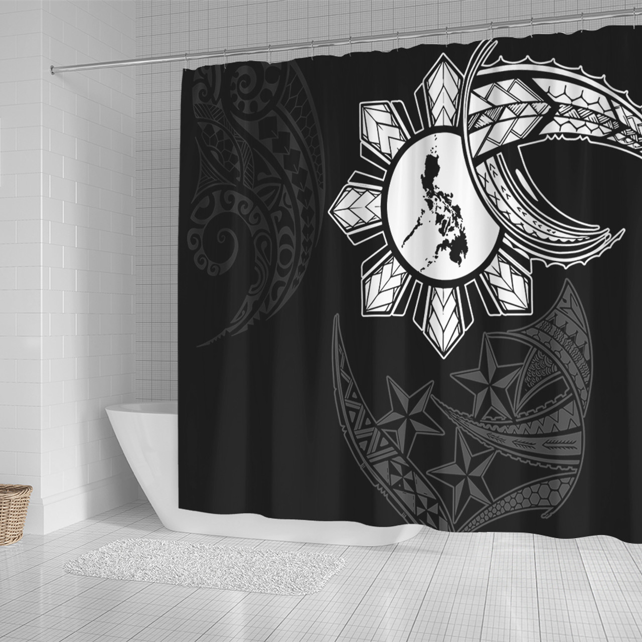 Philippines Filipinos Shower Curtain Tribal Sun In My Heart