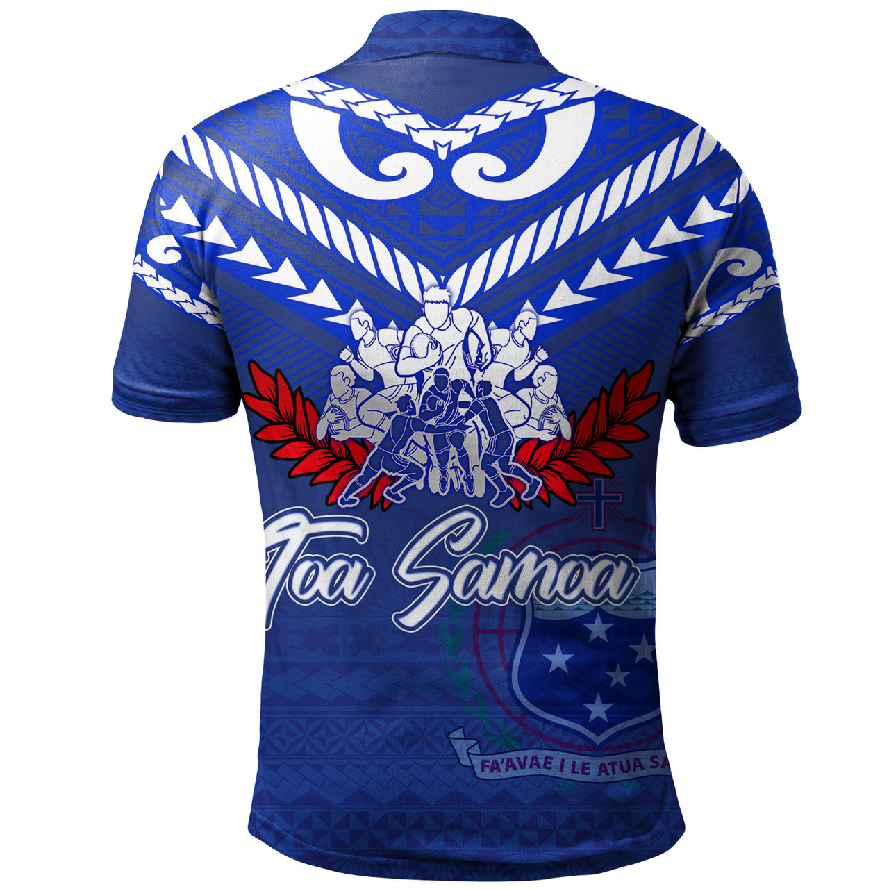 Samoa Custom Personalised Polo Shirt Toa Samoa Tribal Pattern