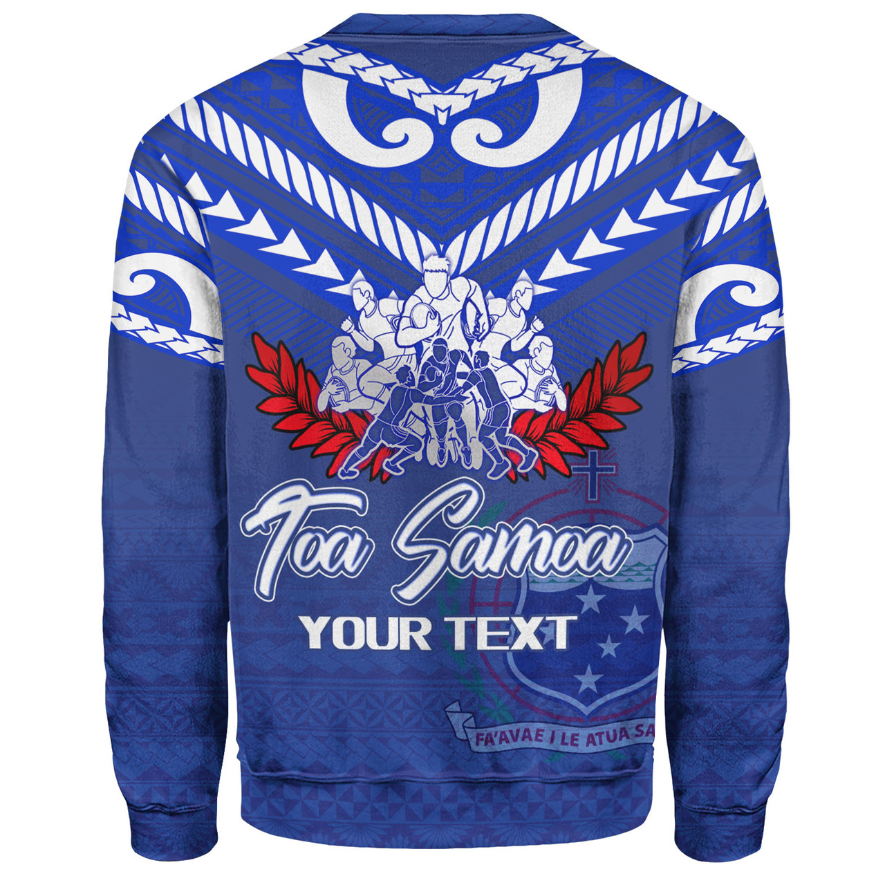 Samoa Sweatshirt Toa Samoa Tribal Pattern