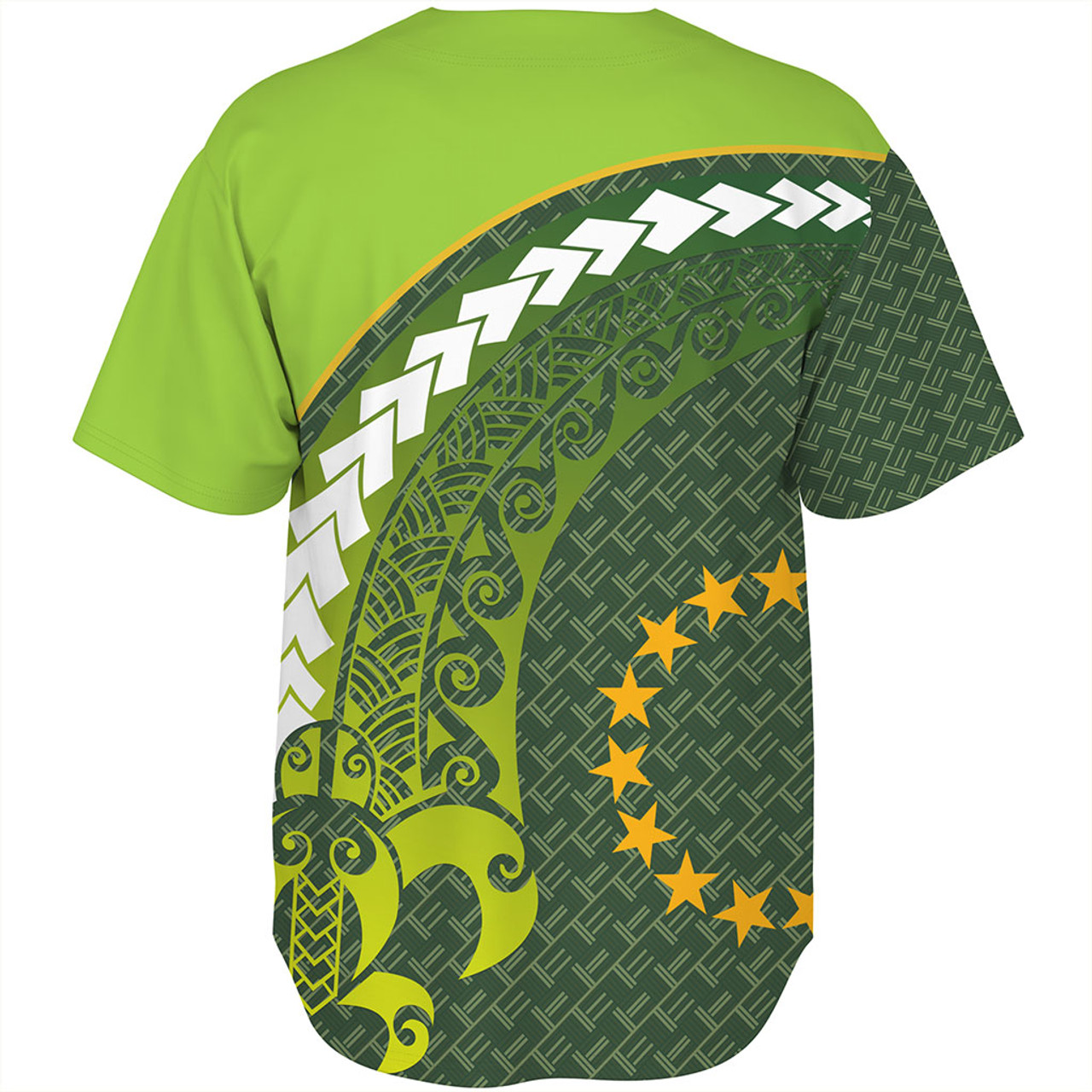 Cook Islands Baseball Shirt Turtle Tattoo Tribal