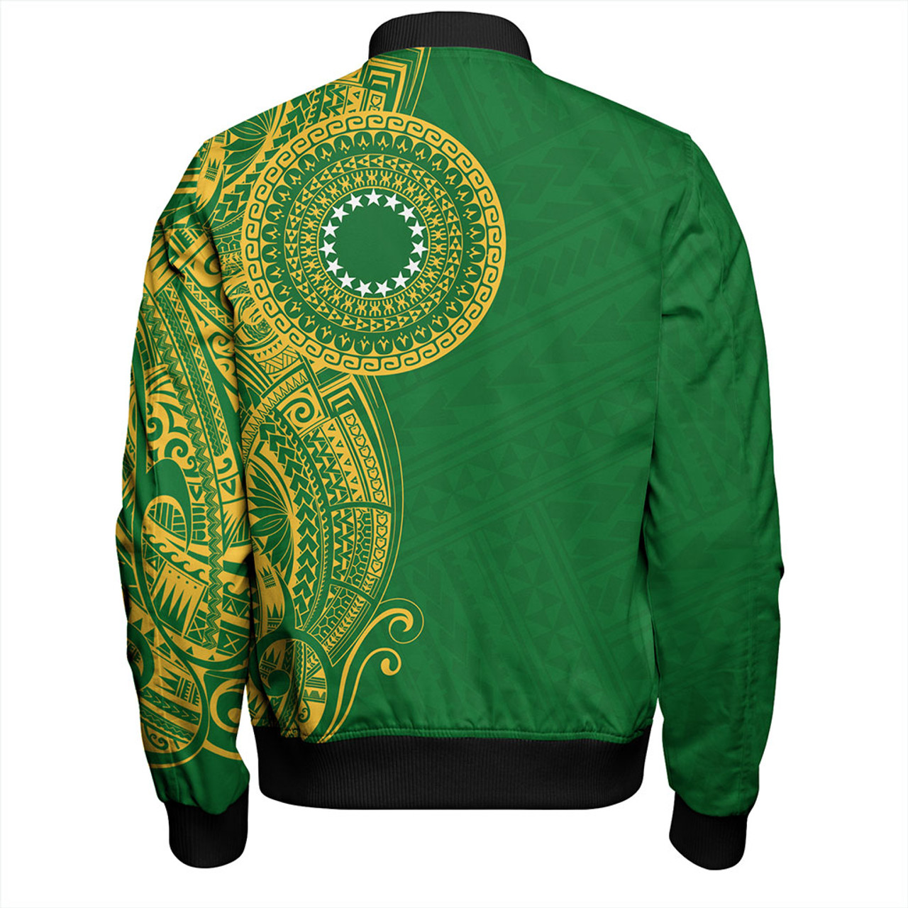 Cook Islands Bomber Jacket Tribal Tattoo Circle