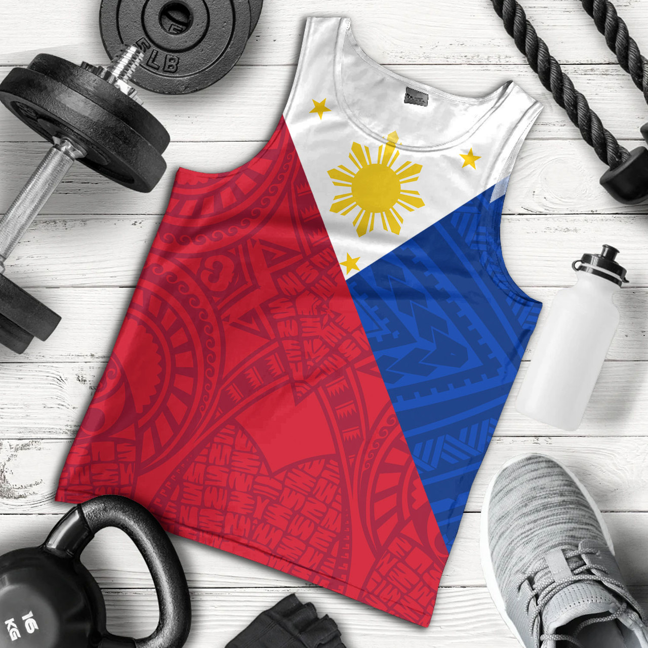 Philippines Filipinos Tank Top Flag Style