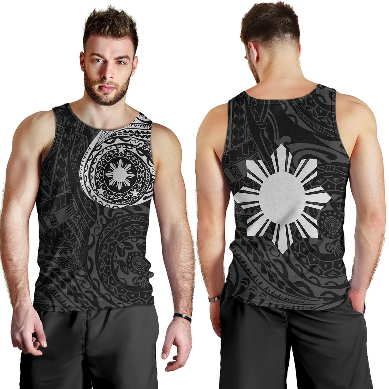 Philippines Filipinos Polynesian Tattoo Style Tank Top