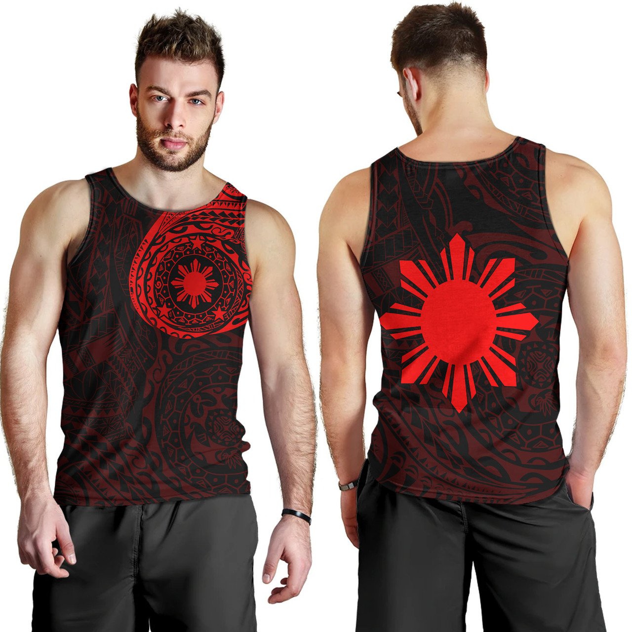 Philippines Filipinos Polynesian Tattoo Style Tank Top