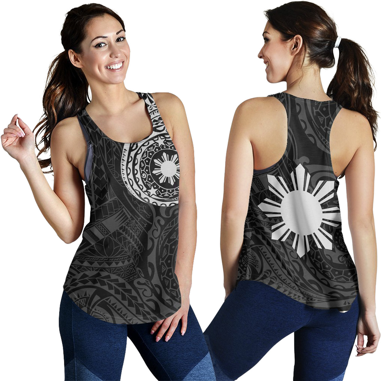 Philippines Filipinos Polynesian Tattoo Style Women Tank