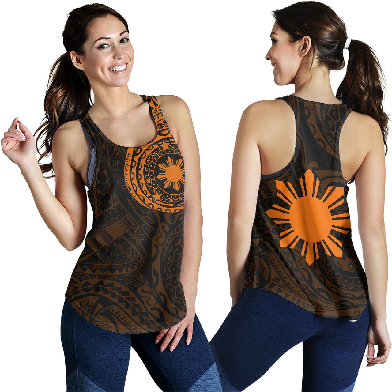 Philippines Filipinos Polynesian Tattoo Style Women Tank