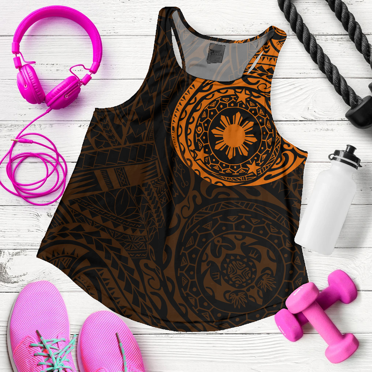 Philippines Filipinos Polynesian Tattoo Style Women Tank