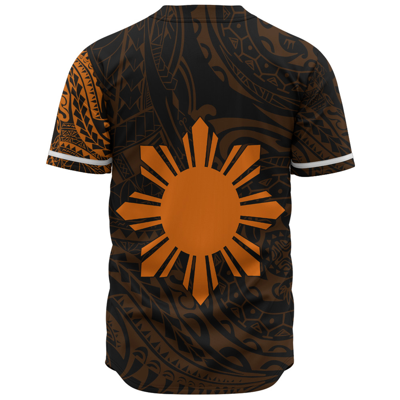 Philippines Filipinos Polynesian Tattoo Style Baseball Shirt