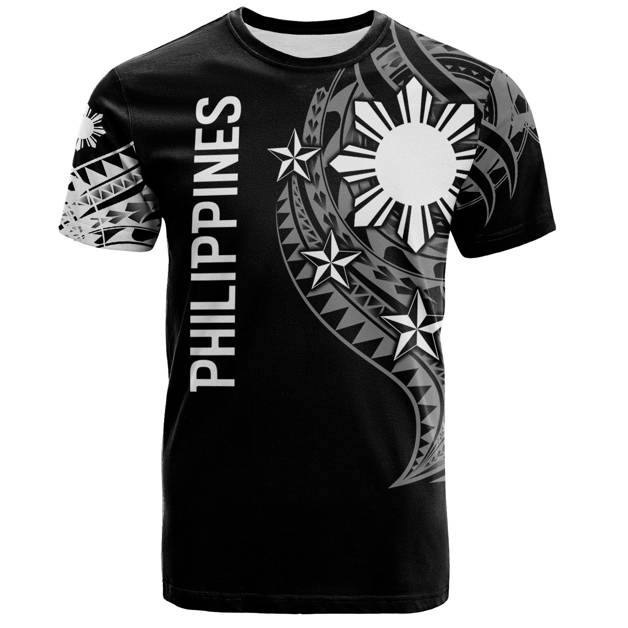 Philippines Filipinos Custom Personalised T-Shirt Tatau White Pattern