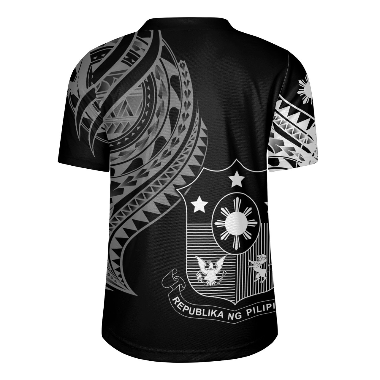 Philippines Filipinos Custom Personalised Rugby Jersey Tatau White Pattern