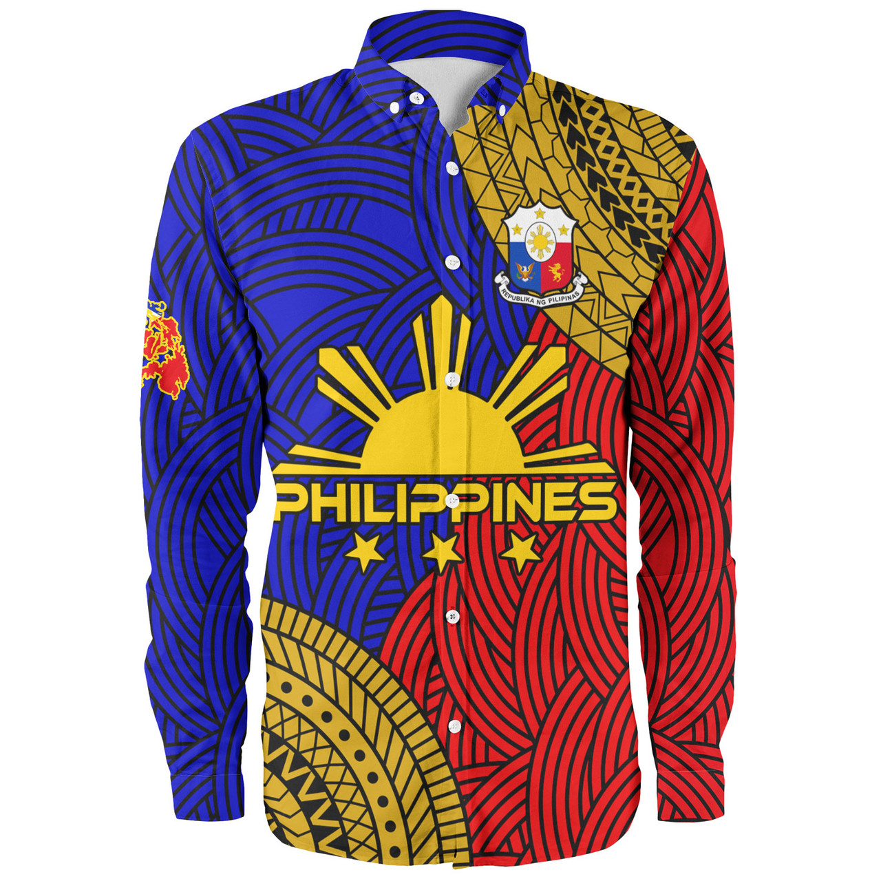 Philippines Filipinos Custom Personalised Long Sleeve Shirt Philippines Pride