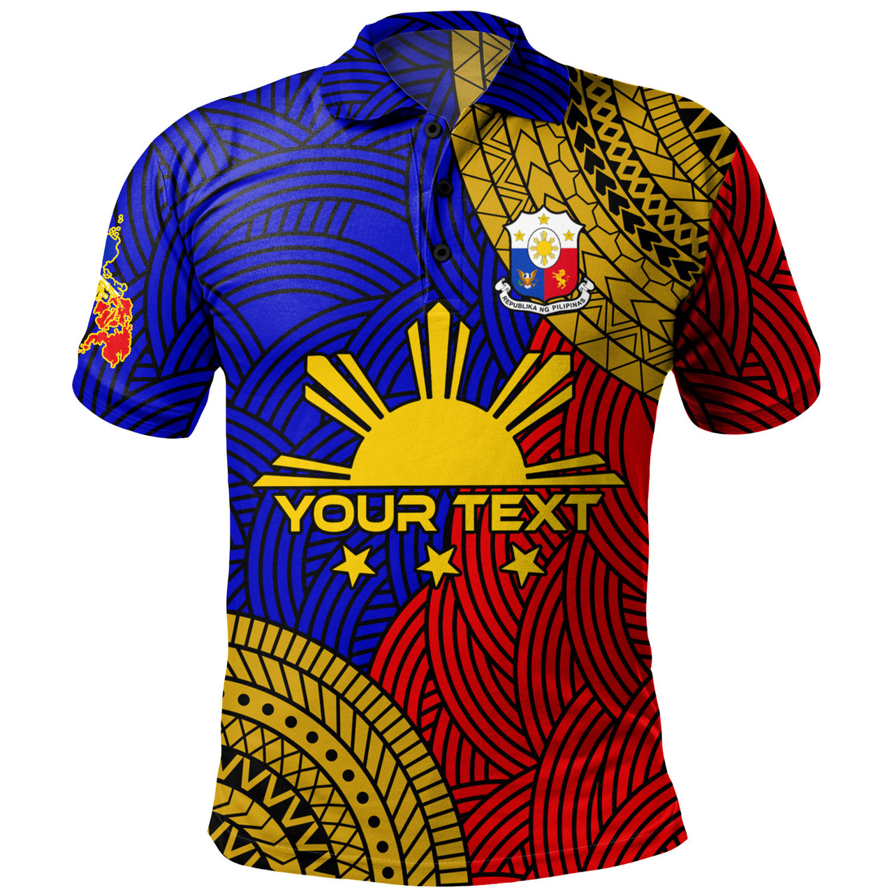 Philippines Filipinos Custom Personalised Polo Shirt Philippines Pride