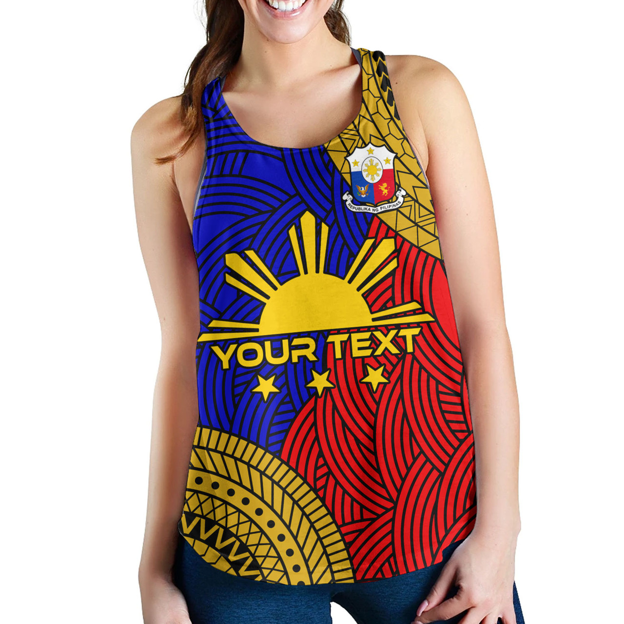 Philippines Filipinos Custom Personalised Women Tank Philippines Pride