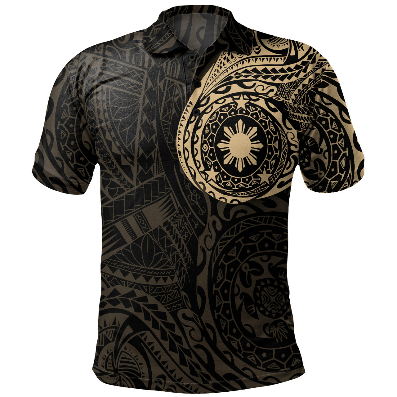 Philippines Filipinos Polynesian Tattoo Style Polo Shirt