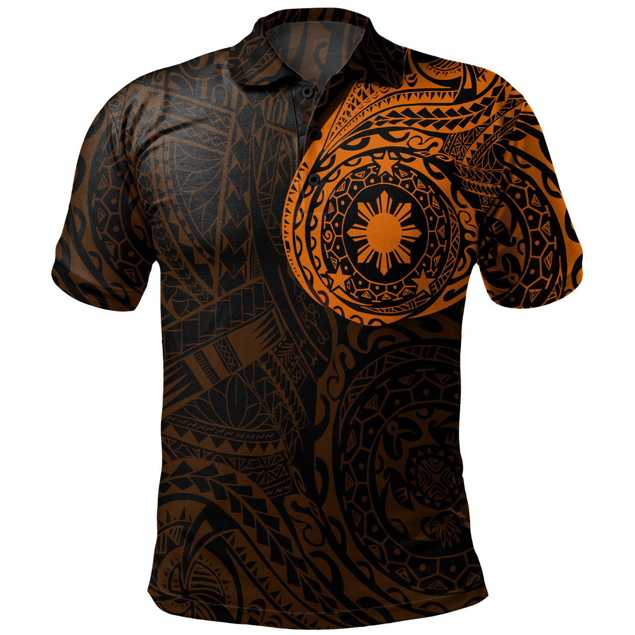 Philippines Filipinos Polynesian Tattoo Style Polo Shirt