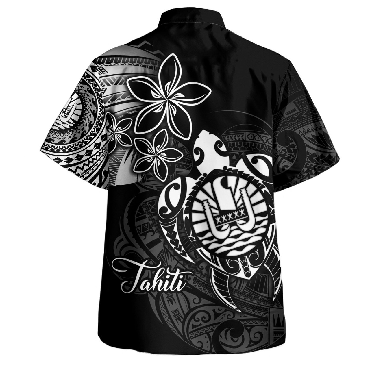 French Polynesia Custom Personalised Hawaiian Shirt Seal Turtle Plumeria Tribal Patterns