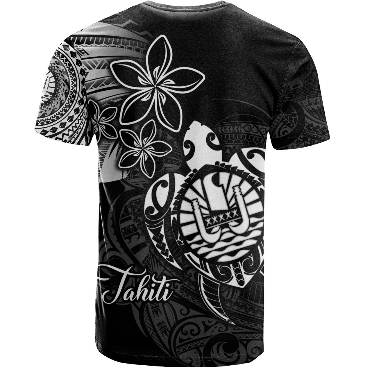 French Polynesia Custom Personalised T-Shirt Seal Turtle Plumeria Tribal Patterns