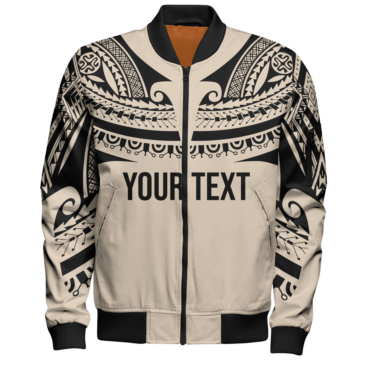 Hawaii Custom Personalised Bomber Jacket Polynesian Tattoo Style