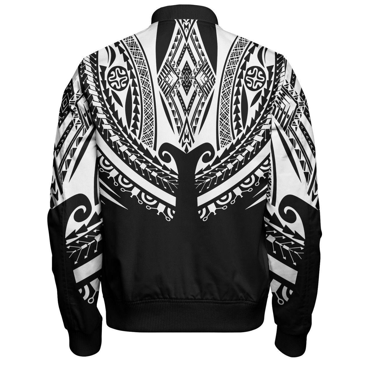 Polynesian Custom Personalised Bomber Jacket Polynesian Tattoo Style