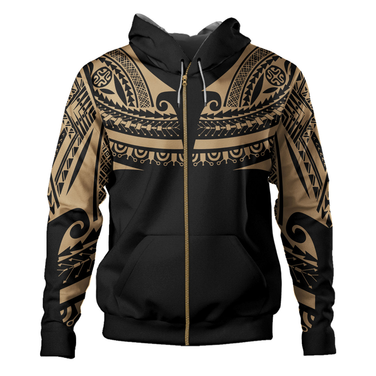 Polynesian Custom Personalised Hoodie Polynesian Tattoo Style