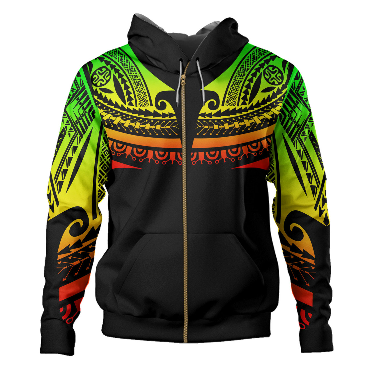 Polynesian Custom Personalised Hoodie Polynesian Tattoo Style