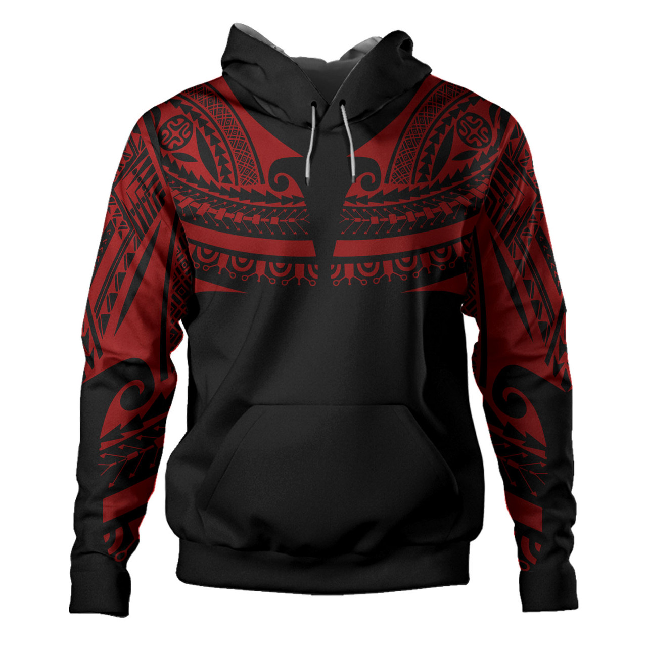 Polynesian Custom Personalised Hoodie Polynesian Tattoo Style