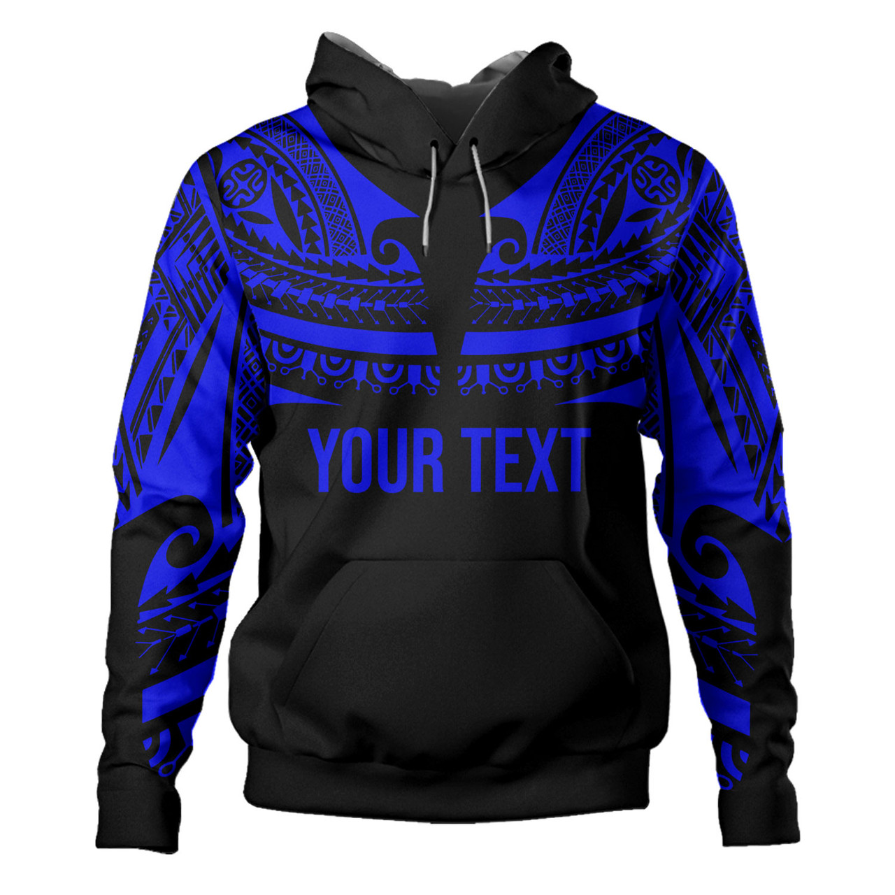 Polynesian Custom Personalised Hoodie Polynesian Tattoo Style