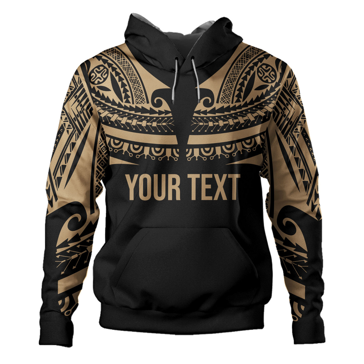 Polynesian Custom Personalised Hoodie Polynesian Tattoo Style